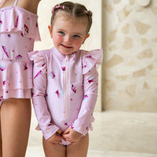 Load image into Gallery viewer, Long Sleeve Girls Swimsuit