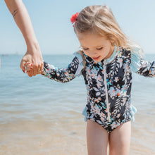 Load image into Gallery viewer, Long Sleeve Girls Swimsuit - Moments