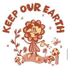 Load image into Gallery viewer, T-shirt Keep Our Earth a Happy Place Whisper White - Tales Of Indie