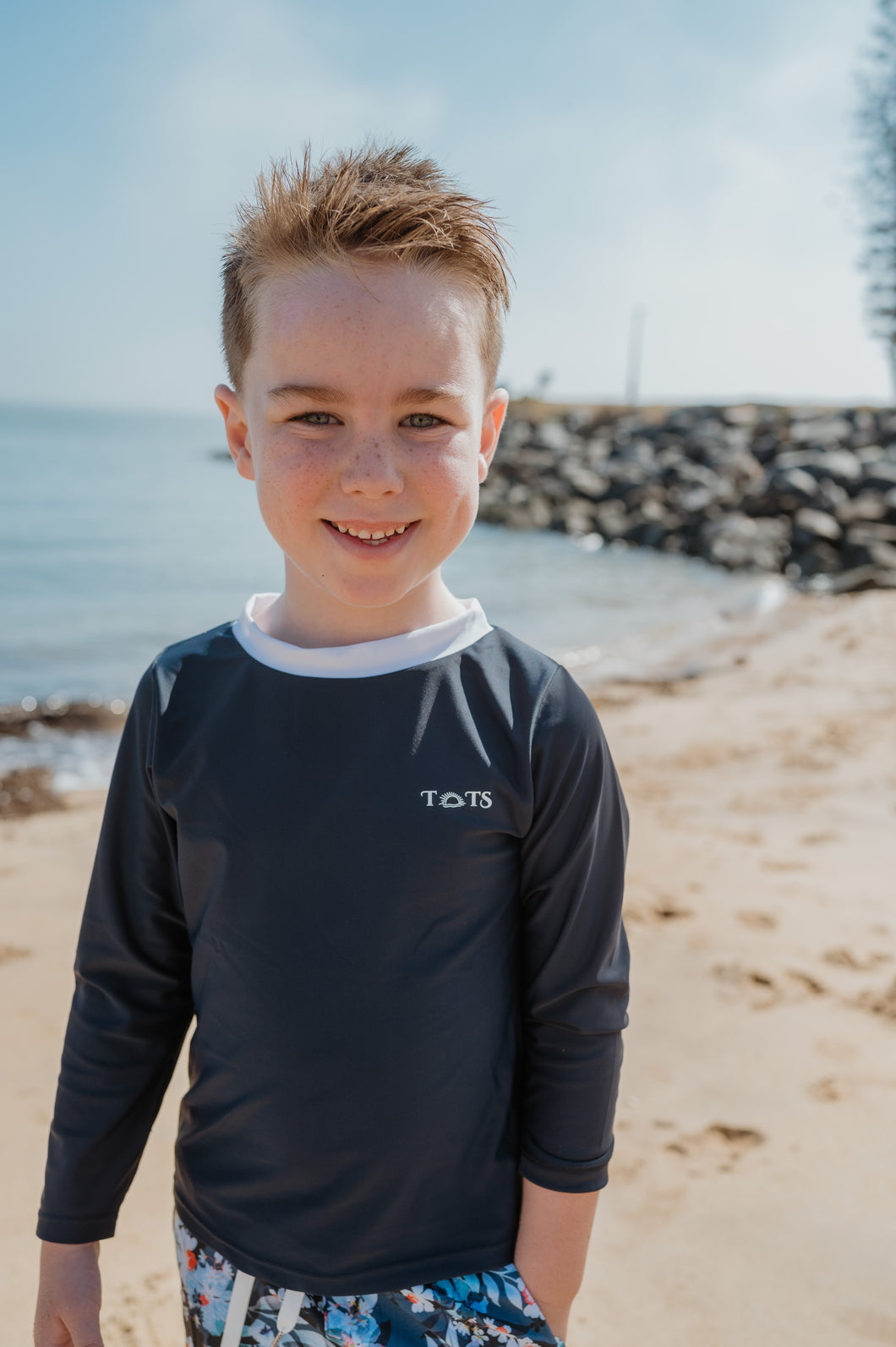 Long Sleeve Boys Rash Vest - Moments